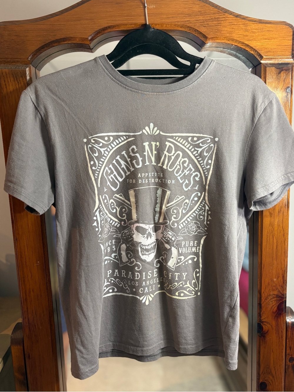 Guns N' Roses Faded Shirt in Grey and White - Picture 2 of 3